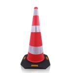 Hot Sales 700mm Two Pieces Reflective EVA Red Guiding Cones 28 Inch