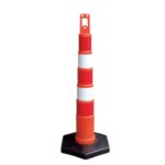 Distributor 42 Inch 1150mm Orange Reflective Road Looper Channelizer Cones with Hi Vis Bands