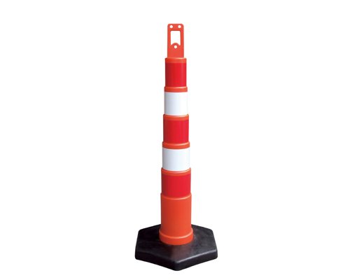 Distributor 42 Inch 1150mm Orange Reflective Road Looper Channelizer Cones with Hi Vis Bands