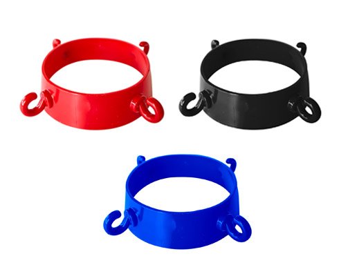 PE Plastic Road Orange Cone Chain Holders with 4 Hooks for Plastic Barrier Chain