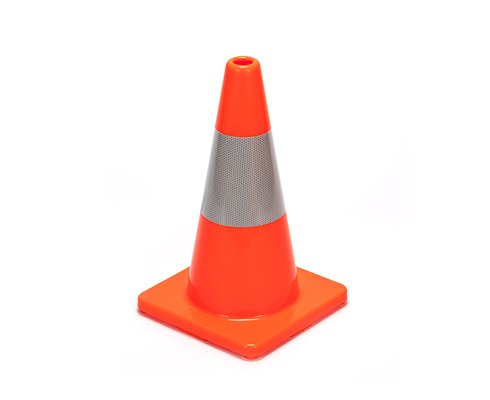 Manufacture 450mm Flowing Orange Reflective No Parking Cones 18 Inch