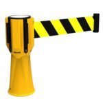 2/3/5m Retractable Belt ABS Yellow Road Cone Head for Constrcution Site