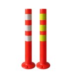 Manufacture 30 Inch 750mm Rebounded Orange Reflective PU Flexible Warning Posts on Road