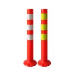 Supplier 30 Inch 750mm Rebounded Orange Reflective TPE Flexible Plastic Posts