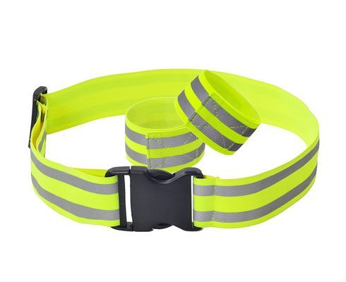 Wholesaler Personal Protective High Visibility Reflective Sports Retractable Elastic Wristbands for