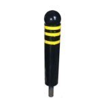 Manufacture 32 Inch 800mm Rubber Black Reflective Road Block Ground-in Traffic Columns