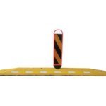 32 Inch 800mm Rubber Base Highway Lane Separator Curb System with Refector Sign Boards