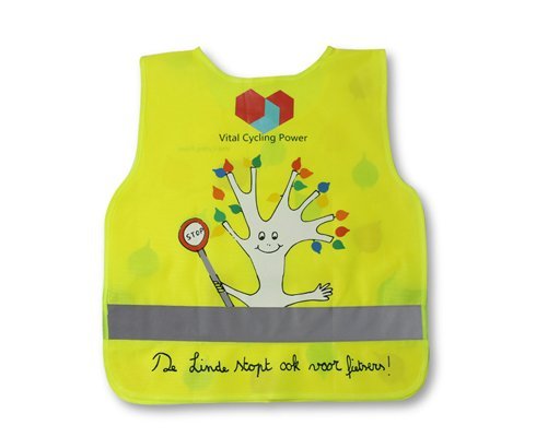 Vendor Personal Protective Fluorescent Yellow Hi Vis Reflective Security Kids Vests on Road with Velcro