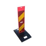 48 Inch 1200mm Assemble Weighted Rubber Base Reflective Premier Vertical Sheeting Barricades on Street